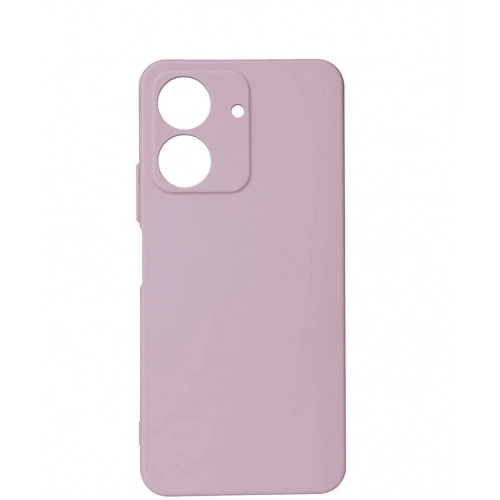 Xiaomi Redmi 13C Kılıf Silikon Mat Esnek Kamera Korumalı Biye Kapak - Pembe Açık