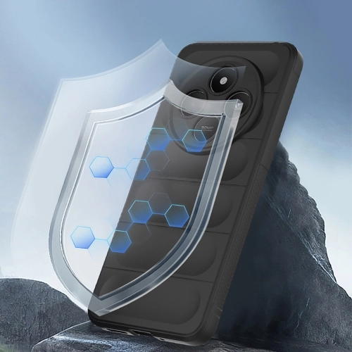 Xiaomi Redmi 14C 4G Kılıf Esnek TPU Oyuklu Arka Yüzey Tasarımlı Zore Etnik Silikon Kapak - Lacivert