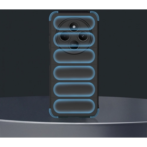 Xiaomi Redmi 14C 4G Kılıf Esnek TPU Oyuklu Arka Yüzey Tasarımlı Zore Etnik Silikon Kapak - Siyah