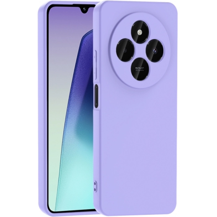 Xiaomi Redmi 14C 4G Kılıf İçi Kadife Mat Mara Lansman Silikon Kapak  - Lila