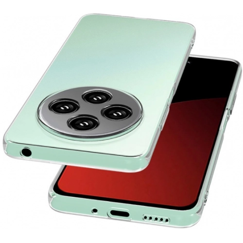 Xiaomi Redmi 14C 4G Kılıf Kamera Korumalı Esnek Silikon Kapak - Şeffaf