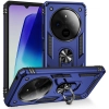 Xiaomi Redmi 14C 4G Kılıf Silikon Zırhlı Standlı Yüzüklü Mıknatıslı Tank Kapak - Mavi