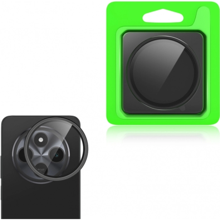 Xiaomi Redmi 14C 4G Lens Kamera Koruyucu Parmak İzi Bırakmaz CL-07 - Siyah