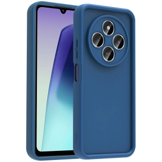 Xiaomi Redmi 14C 4G ile Uyumlu Kılıf Kamera Korumalı Silikon Ananas Kapak - Koyu Yeşil