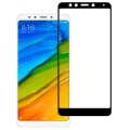 Xiaomi Redmi 5 Plus Kırılmaz Cam Tam Kapatan Kenarları Kırılmaya Dayanıklı Cam Ekran Koruyucu - Siyah