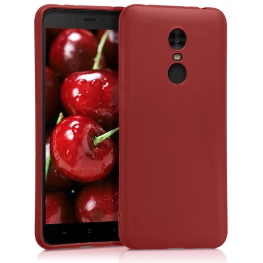 Xiaomi Redmi 5 Plus Kılıf İnce Soft Mat Renkli Esnek Silikon Kapak - Mürdüm