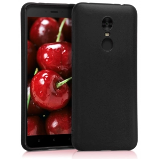 Xiaomi Redmi 5 Plus Kılıf İnce Soft Mat Renkli Esnek Silikon Kapak - Siyah