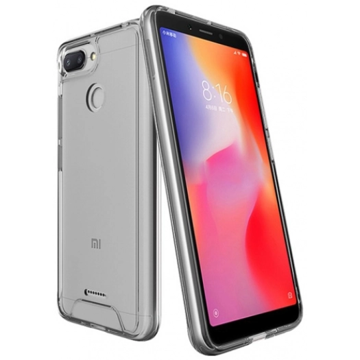 Xiaomi Redmi 6A Kılıf Clear Guard Serisi Gard Kapak - Şeffaf
