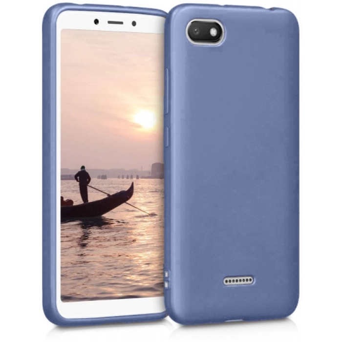 Xiaomi Redmi 6A Kılıf İnce Soft Mat Renkli Esnek Silikon Kapak - Lacivert