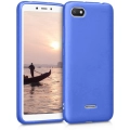 Xiaomi Redmi 6A Kılıf İnce Soft Mat Renkli Esnek Silikon Kapak - Mavi