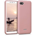 Xiaomi Redmi 6A Kılıf İnce Soft Mat Renkli Esnek Silikon Kapak - Rose Gold