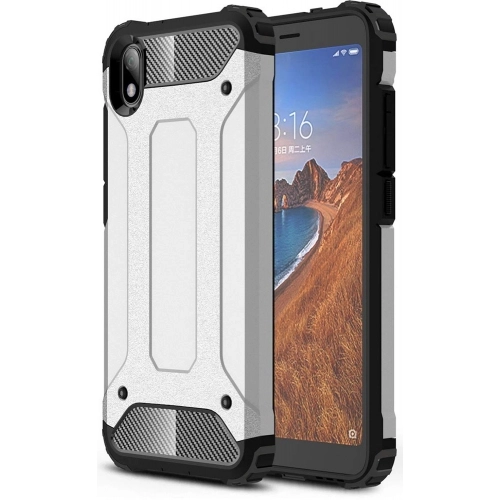 Xiaomi Redmi 7A Kılıf Zırhlı Tank Crash Silikon Kapak - Gri