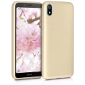 Xiaomi Redmi 7A Kılıf İnce Soft Mat Renkli Esnek Silikon Kapak - Gold