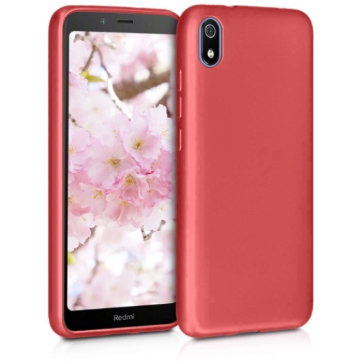 Xiaomi Redmi 7A Kılıf İnce Soft Mat Renkli Esnek Silikon Kapak - Mürdüm