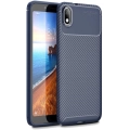 Xiaomi Redmi 7A Kılıf Silikon Parmak İzi Bırakmayan Karbon Soft Negro Kapak - Lacivert
