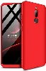 Xiaomi Redmi 8 Kılıf 3 Parçalı 360 Tam Korumalı Rubber AYS Kapak  - Kırmızı