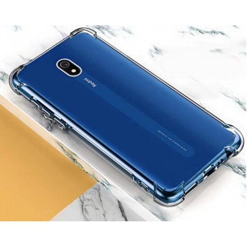 Xiaomi Redmi 8A Kılıf Silikon Köşe Korumalı Airbag Darbe Emici Kapak - Şeffaf