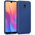 Xiaomi Redmi 8A Kılıf İnce Soft Mat Renkli Esnek Silikon Kapak - Lacivert