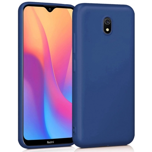 Xiaomi Redmi 8A Kılıf İnce Soft Mat Renkli Esnek Silikon Kapak - Lacivert