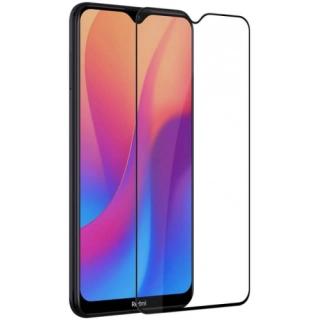 Xiaomi Redmi 8A Kırılmaz Cam Tam Kapatan Kenarları Kırılmaya Dayanıklı Cam Ekran Koruyucu - Siyah