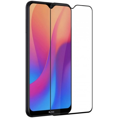 Xiaomi Redmi 8A Kırılmaz Cam Tam Kapatan Kenarları Kırılmaya Dayanıklı Cam Ekran Koruyucu - Siyah