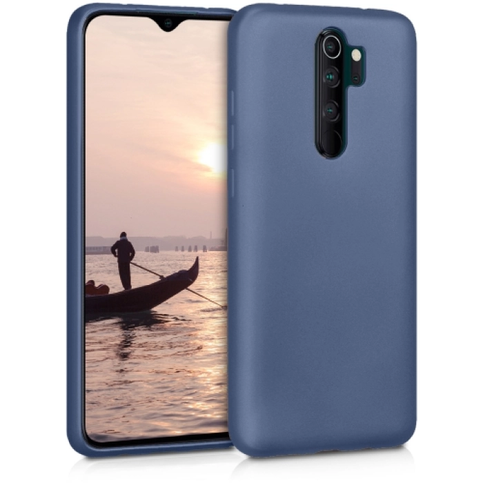 Xiaomi Redmi 9 Kılıf İnce Soft Mat Renkli Esnek Silikon Kapak - Lacivert