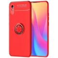 Xiaomi Redmi 9A Kılıf Renkli Silikon Yüzüklü Standlı Auto Focus Ravel Kapak - Kırmızı