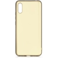 Xiaomi Redmi 9A Kılıf İnce Soft Mat Renkli Esnek Silikon Kapak - Gold