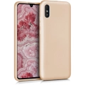 Xiaomi Redmi 9A Kılıf İnce Soft Mat Renkli Esnek Silikon Kapak - Gold