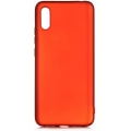 Xiaomi Redmi 9A Kılıf İnce Soft Mat Renkli Esnek Silikon Kapak - Kırmızı