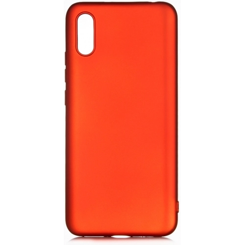Xiaomi Redmi 9A Kılıf İnce Soft Mat Renkli Esnek Silikon Kapak - Kırmızı
