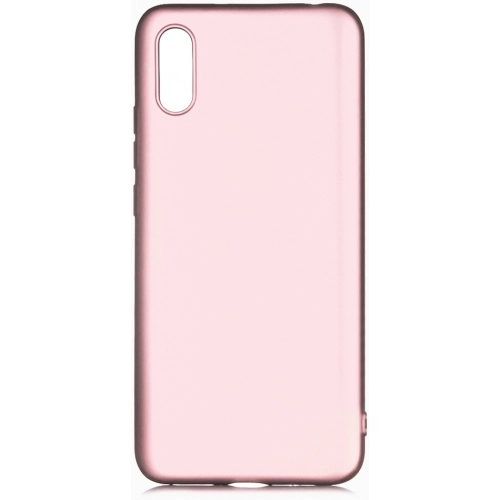 Xiaomi Redmi 9A Kılıf İnce Soft Mat Renkli Esnek Silikon Kapak - Rose Gold