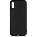 Xiaomi Redmi 9A Kılıf İnce Soft Mat Renkli Esnek Silikon Kapak - Siyah