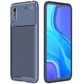 Xiaomi Redmi 9A Kılıf Silikon Parmak İzi Bırakmayan Karbon Soft Negro Kapak - Lacivert