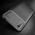 Xiaomi Redmi 9A Kılıf Silikon Parmak İzi Bırakmayan Karbon Soft Negro Kapak - Siyah