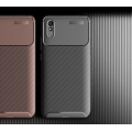 Xiaomi Redmi 9A Kılıf Silikon Parmak İzi Bırakmayan Karbon Soft Negro Kapak - Siyah