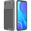 Xiaomi Redmi 9A Kılıf Silikon Parmak İzi Bırakmayan Karbon Soft Negro Kapak - Siyah