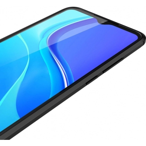 Xiaomi Redmi 9A Kılıf Deri Görünümlü Lüks Parmak İzi Bırakmaz Niss Silikon Kapak - Siyah