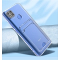Xiaomi Redmi 9C Kılıf Kartlıklı Şeffaf Esnek Silikon Kamera Korumalı