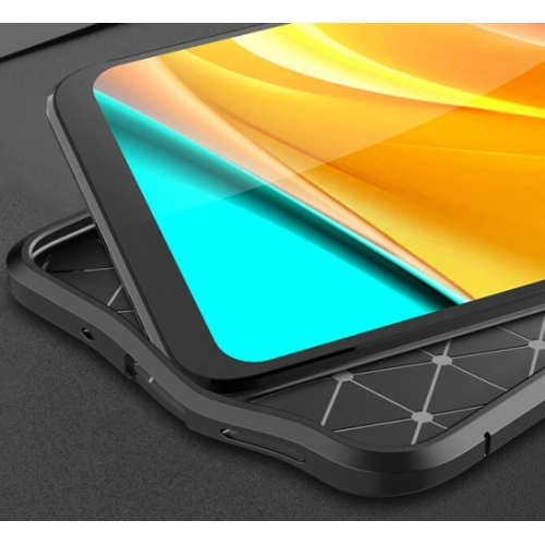 Xiaomi Redmi 9C Kılıf Deri Görünümlü Lüks Parmak İzi Bırakmaz Niss Silikon Kapak - Siyah