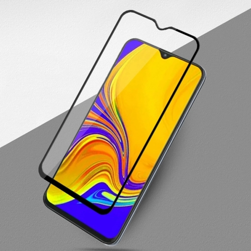 Xiaomi Redmi 9T Kırılmaz Cam Tam Kapatan Kenarları Kırılmaya Dayanıklı Cam Ekran Koruyucu - Siyah