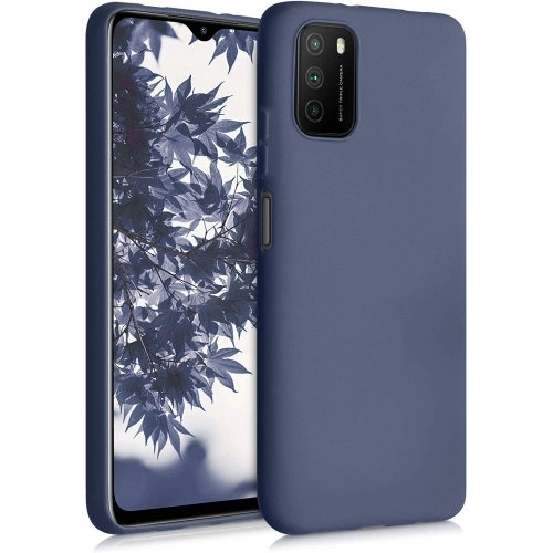 Xiaomi Redmi 9T Kılıf İnce Soft Mat Renkli Esnek Silikon Kapak - Lacivert