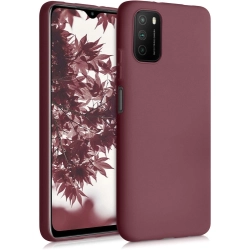 Xiaomi Redmi 9T Kılıf İnce Soft Mat Renkli Esnek Silikon Kapak - Mürdüm
