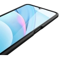 Xiaomi Redmi 9T Kılıf Deri Görünümlü Lüks Parmak İzi Bırakmaz Niss Silikon Kapak - Siyah