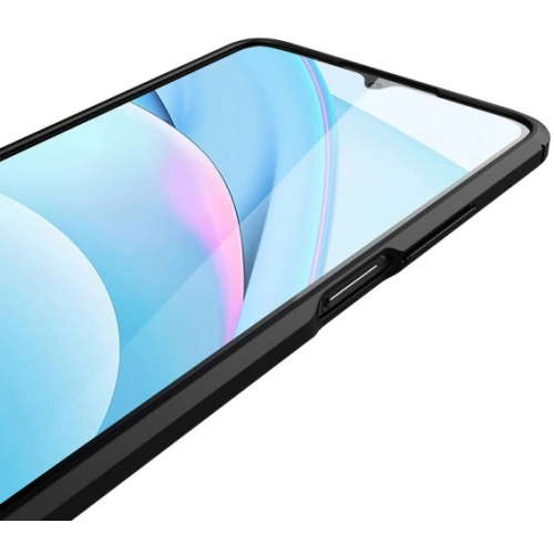 Xiaomi Redmi 9T Kılıf Deri Görünümlü Lüks Parmak İzi Bırakmaz Niss Silikon Kapak - Siyah