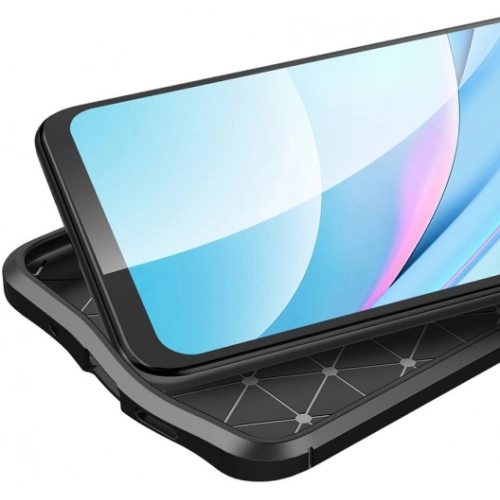 Xiaomi Redmi 9T Kılıf Deri Görünümlü Lüks Parmak İzi Bırakmaz Niss Silikon Kapak - Siyah