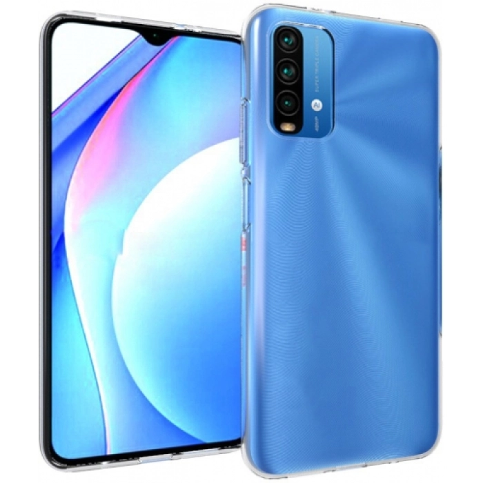 Xiaomi Redmi 9T Kılıf Kamera Korumalı Esnek Silikon Kapak - Şeffaf