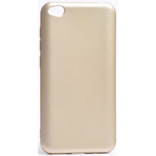 Xiaomi Redmi Go Kılıf İnce Soft Mat Renkli Esnek Silikon Kapak - Gold