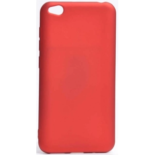 Xiaomi Redmi Go Kılıf İnce Soft Mat Renkli Esnek Silikon Kapak - Kırmızı