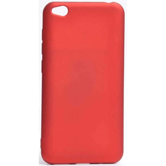 Xiaomi Redmi Go Kılıf İnce Soft Mat Renkli Esnek Silikon Kapak - Kırmızı